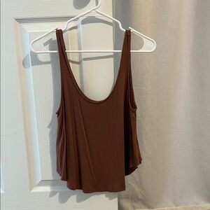 Brown Sleeveless Women's Top